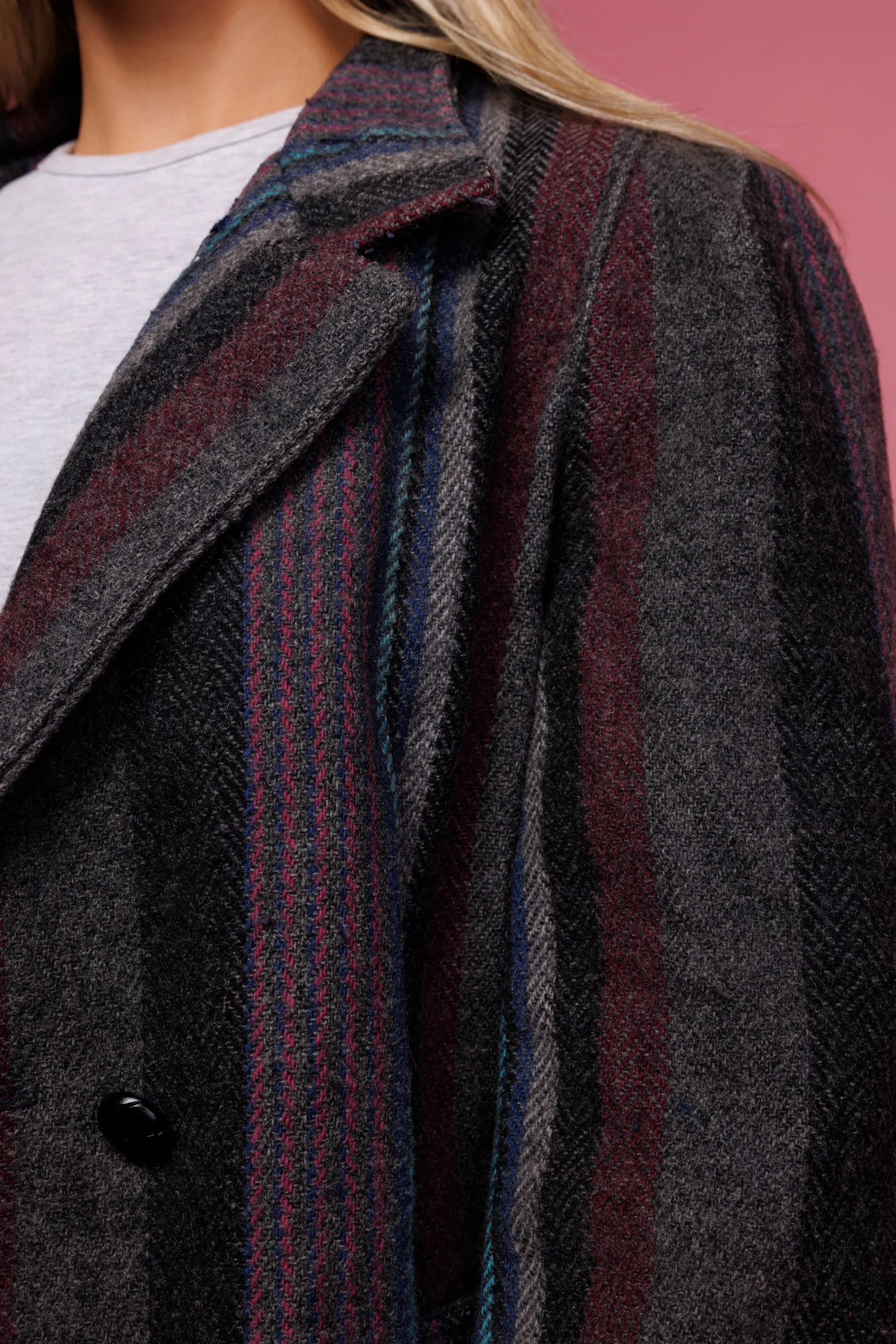 70's Wool Coat M