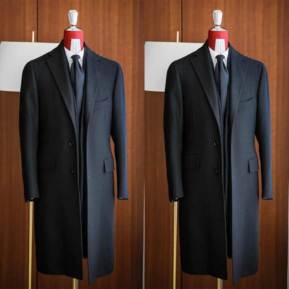 Aidase Simple Classic England Style Cotton Overcoat Men Thick Custom Made Single Breasted Pocket Coat Casual Winter Warm Jacket