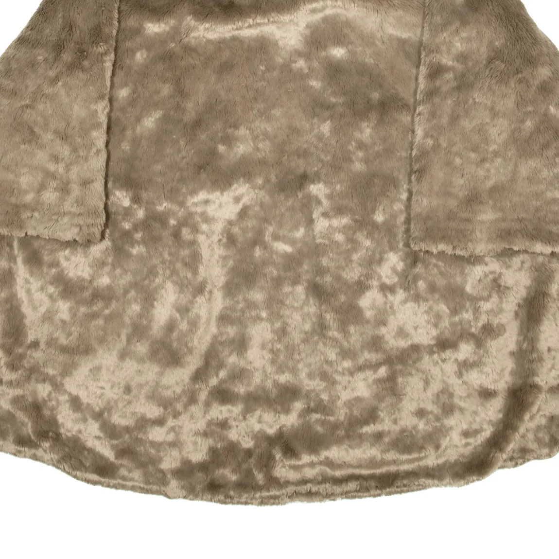 CARLA CARINI Faux Fur Womens Overcoat Coat Beige 2XL