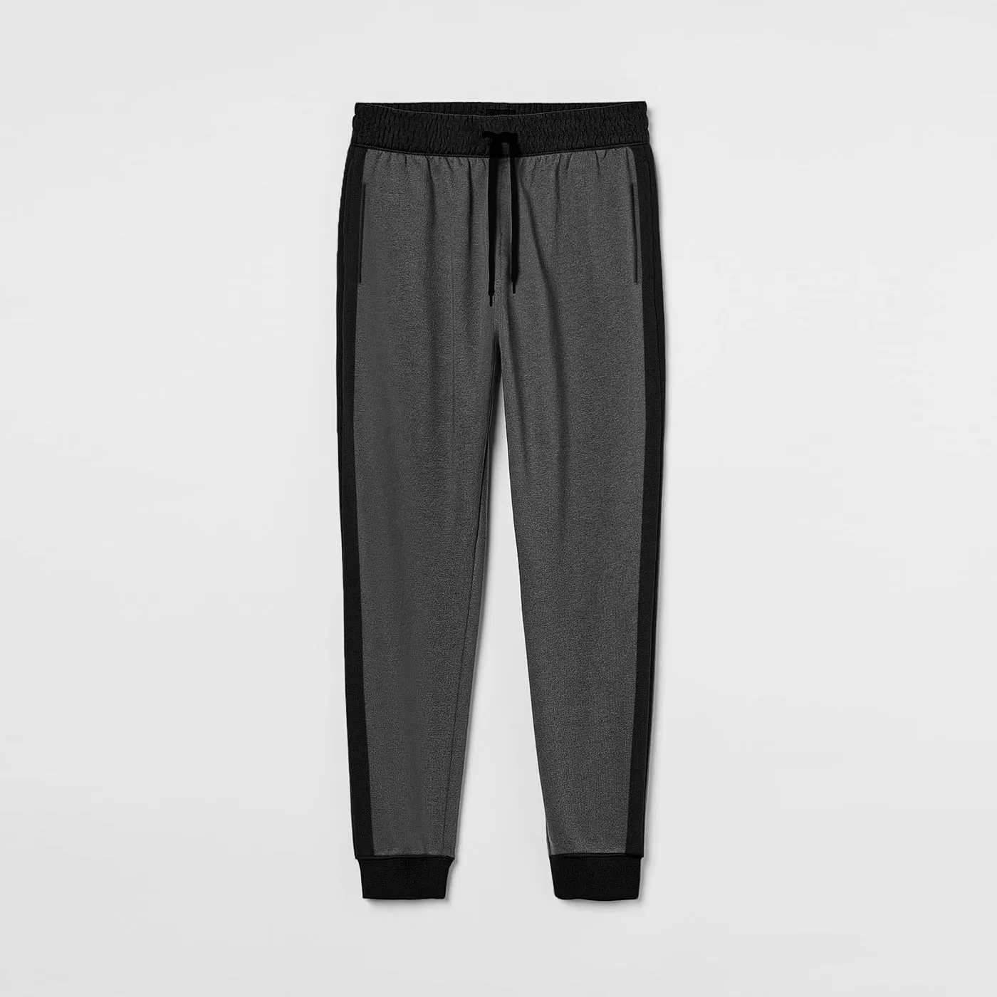 Charcoal Melange Side Panel Joggers