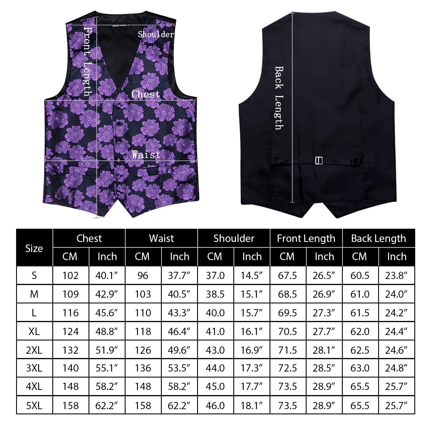 DarkSalmon Solid Jacquard Silk Men's Vest Bow Tie Set Waistcoat Suit Set