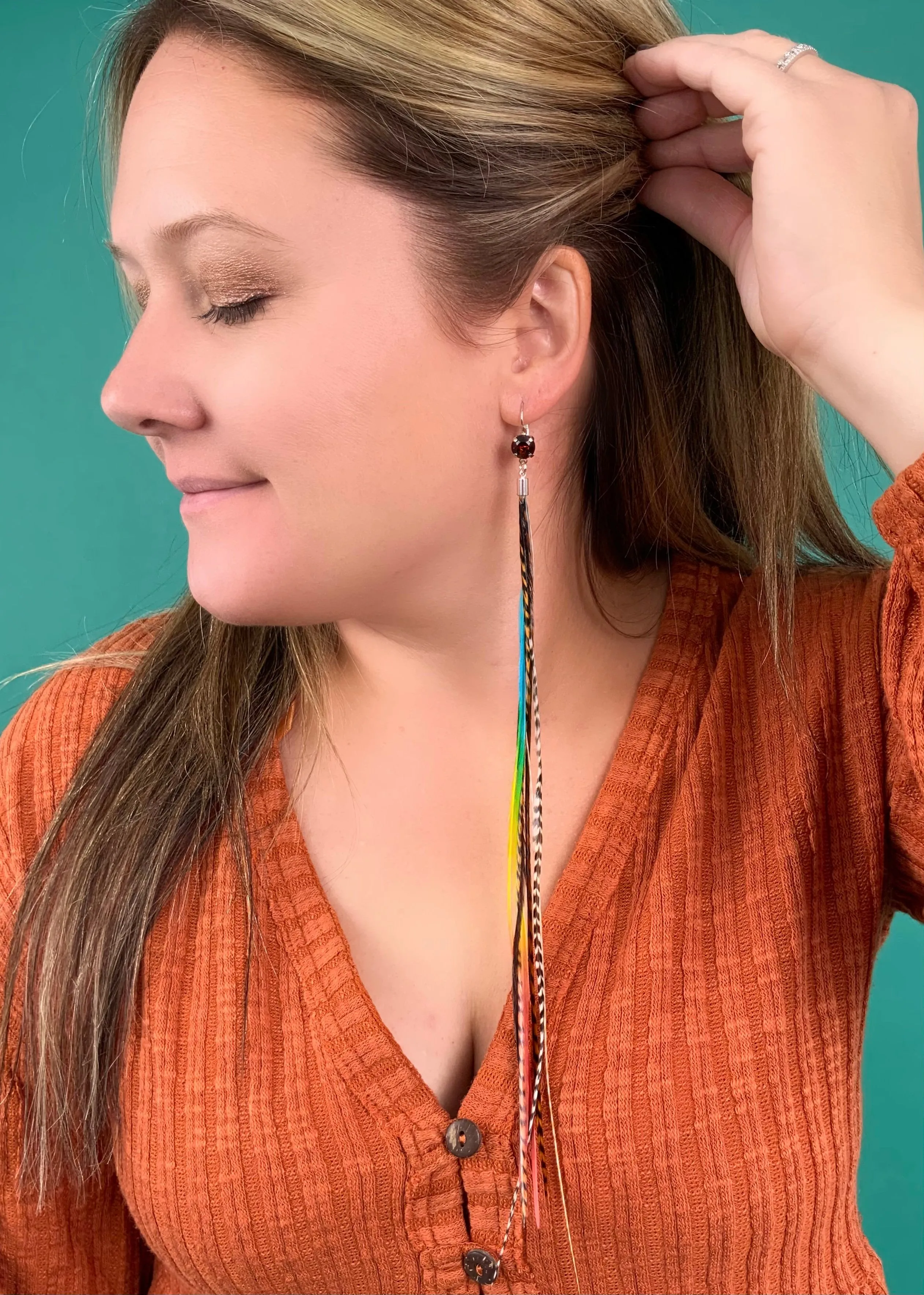 Fall Feather Earring