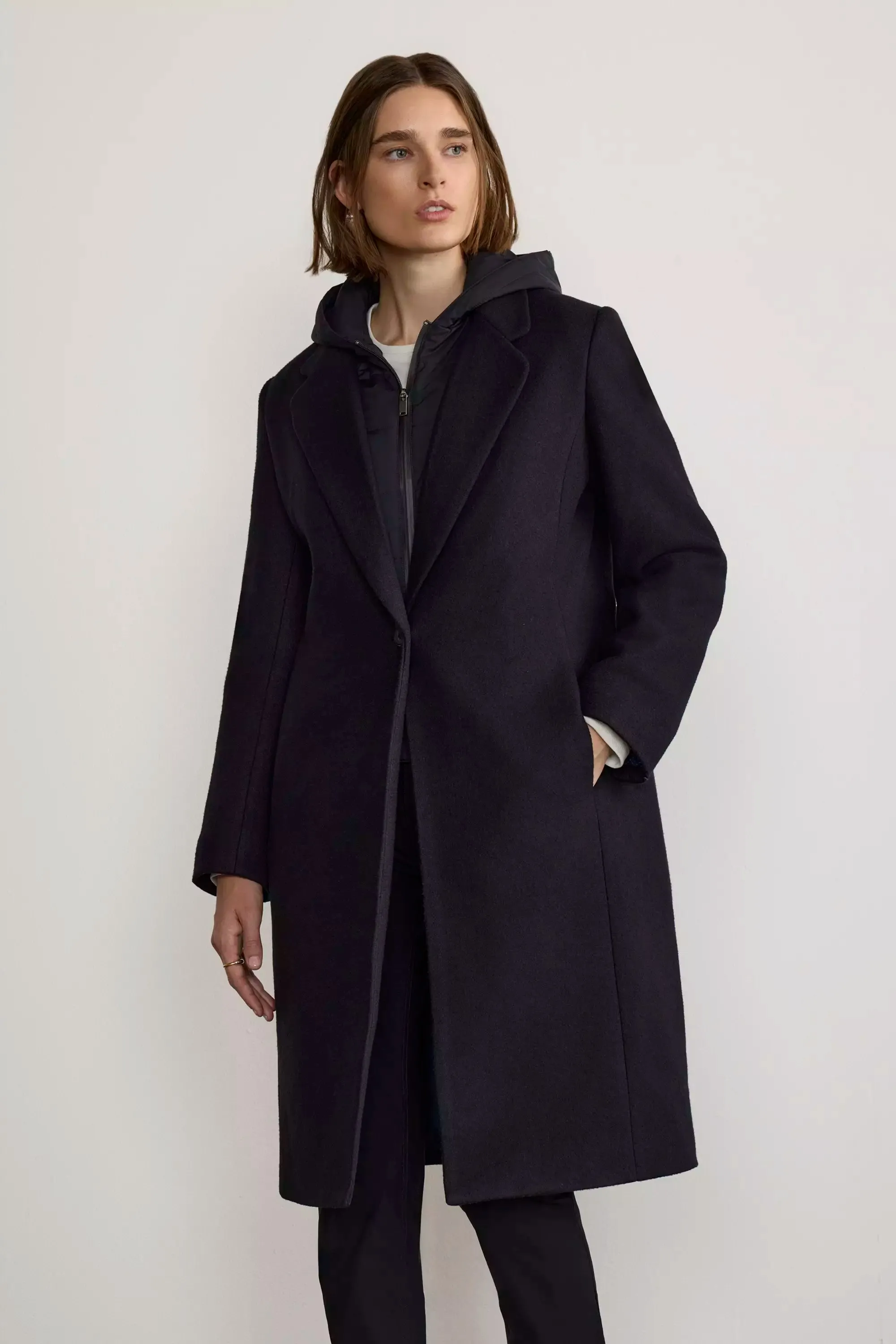 Goal-Getter Overcoat with Removable Hooded Fooler