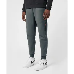 Grey Sports Zip Detailed Joggers