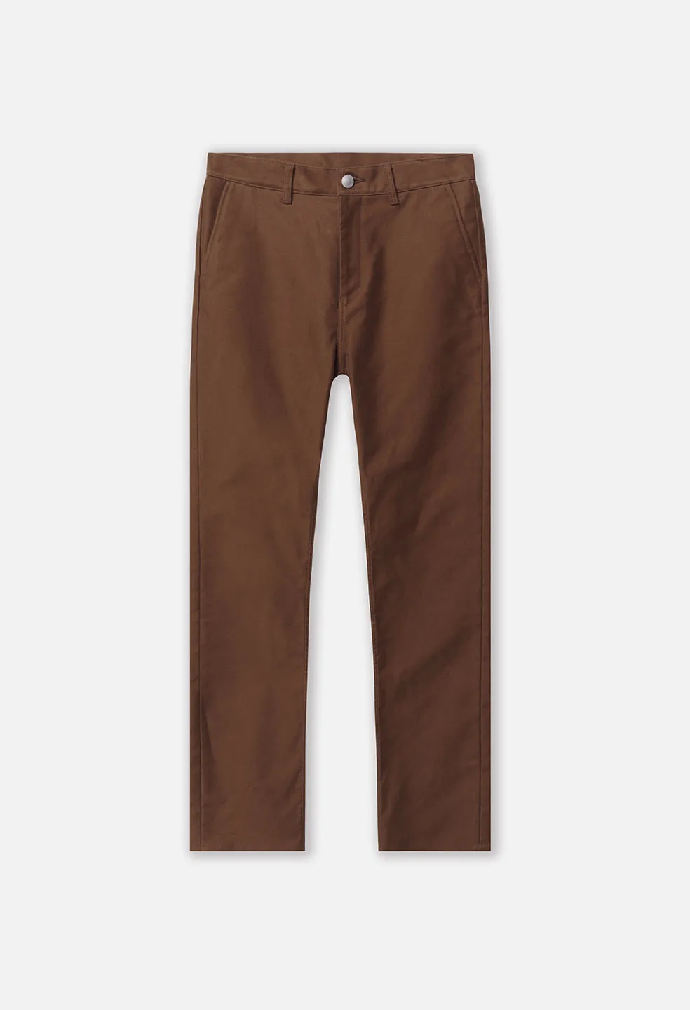 High Rise Straight Moleskin Pant / Cedar