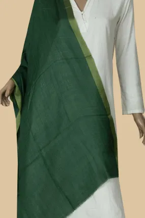 Leaf Green Kashmir Woolen Stole
