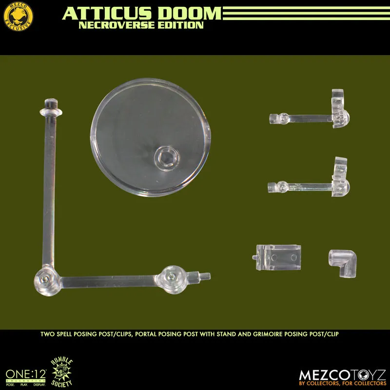 MEZCO One:12 Collective Rumble Society - Atticus Doom: Necroverse Edition Action Figure (Mezco Exclusive)