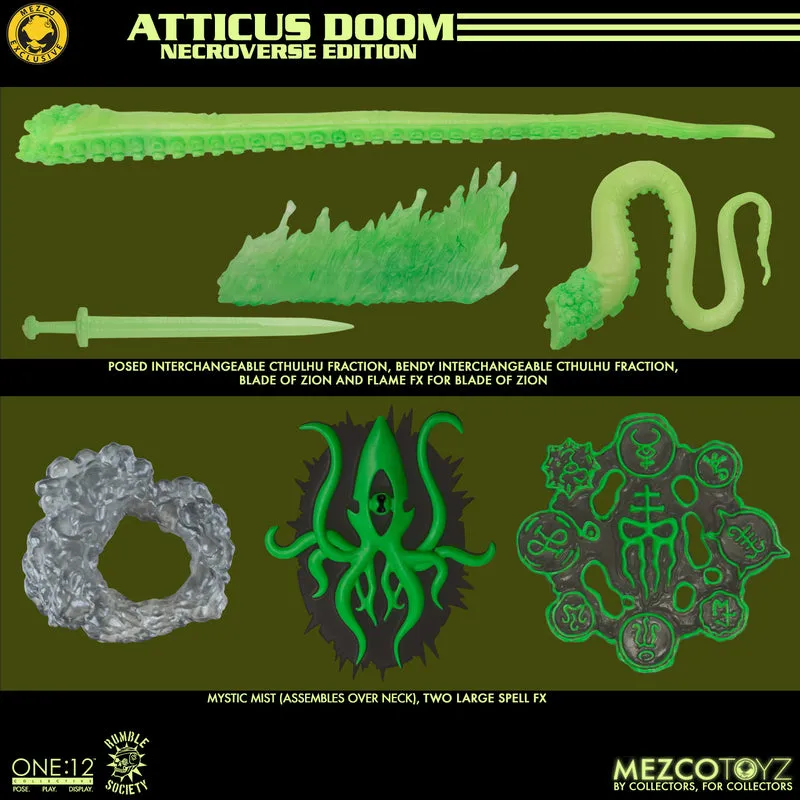 MEZCO One:12 Collective Rumble Society - Atticus Doom: Necroverse Edition Action Figure (Mezco Exclusive)