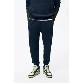 Navy Blue Plain Cargo Joggers