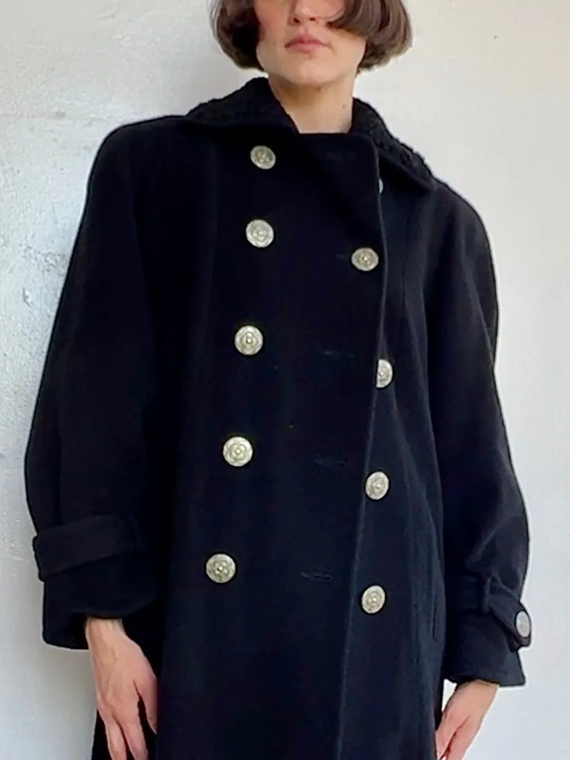Nina Ricci Black Winter Maxi Coat (L)