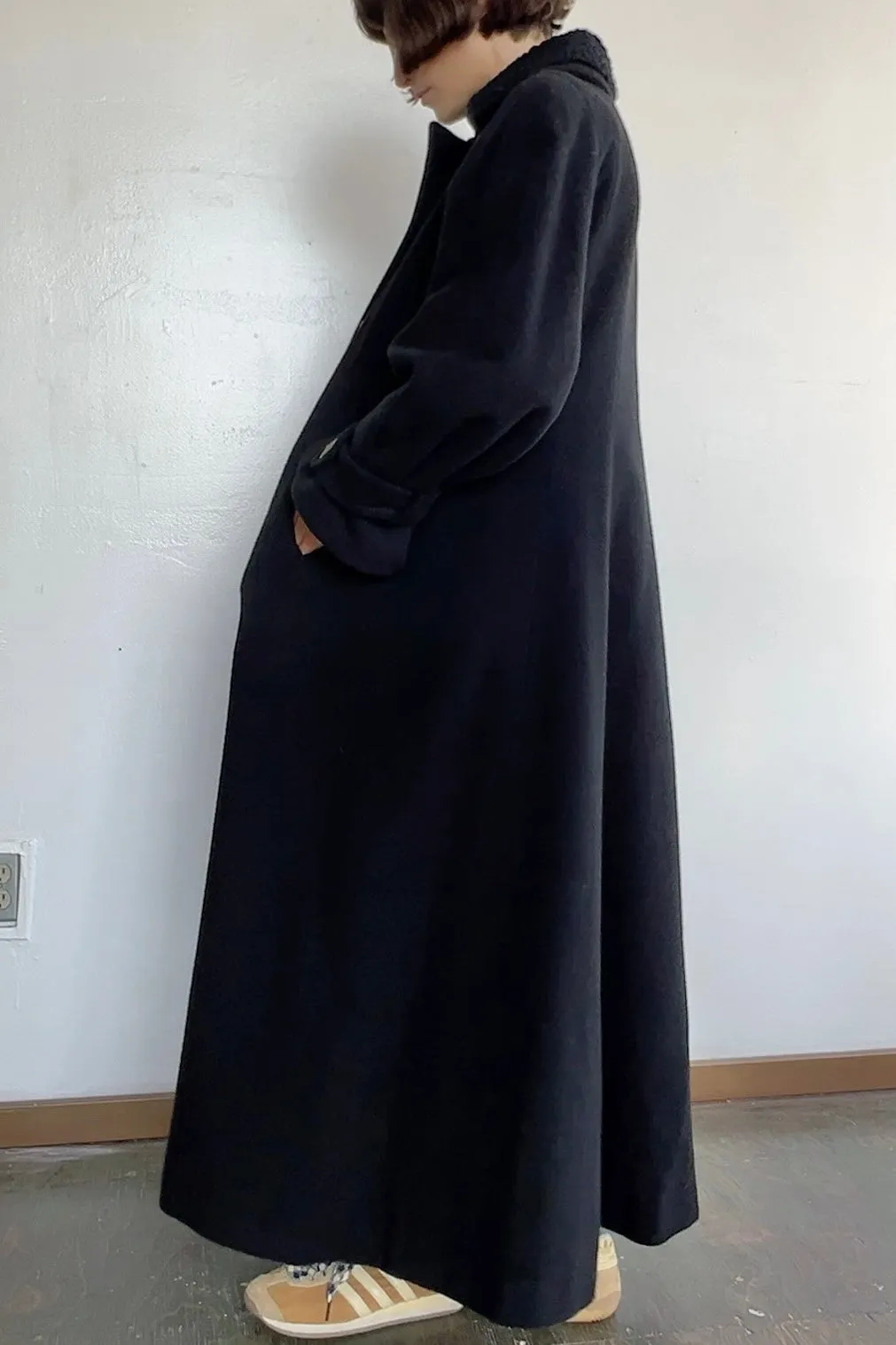 Nina Ricci Black Winter Maxi Coat (L)