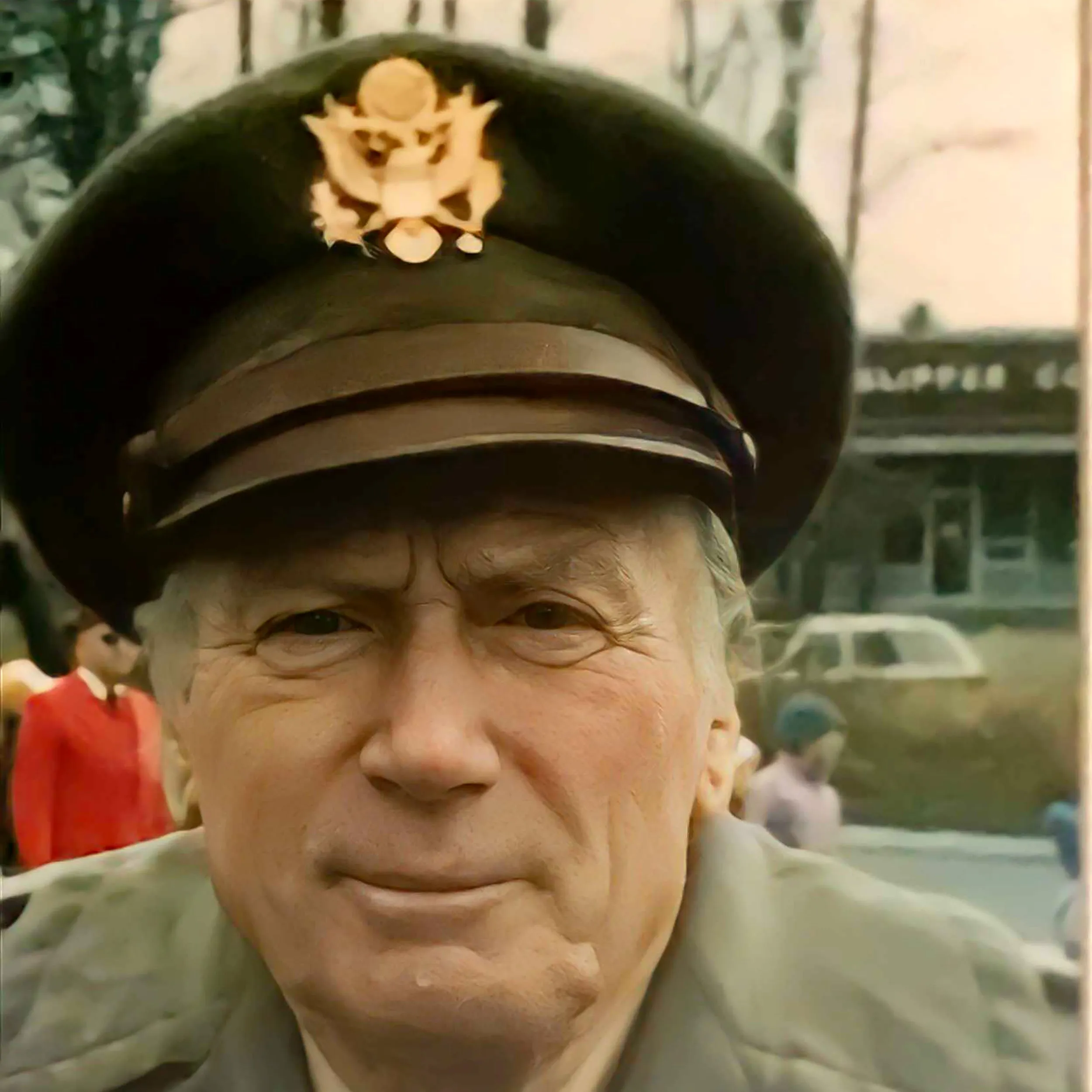 Original U.S. WWII Named US Army Officer’s Winter Service Crusher Cap by Luxenberg Of New York - Major Seller, 401st Bombardment Squadron, 91st Bomb Group, 8th Air Force