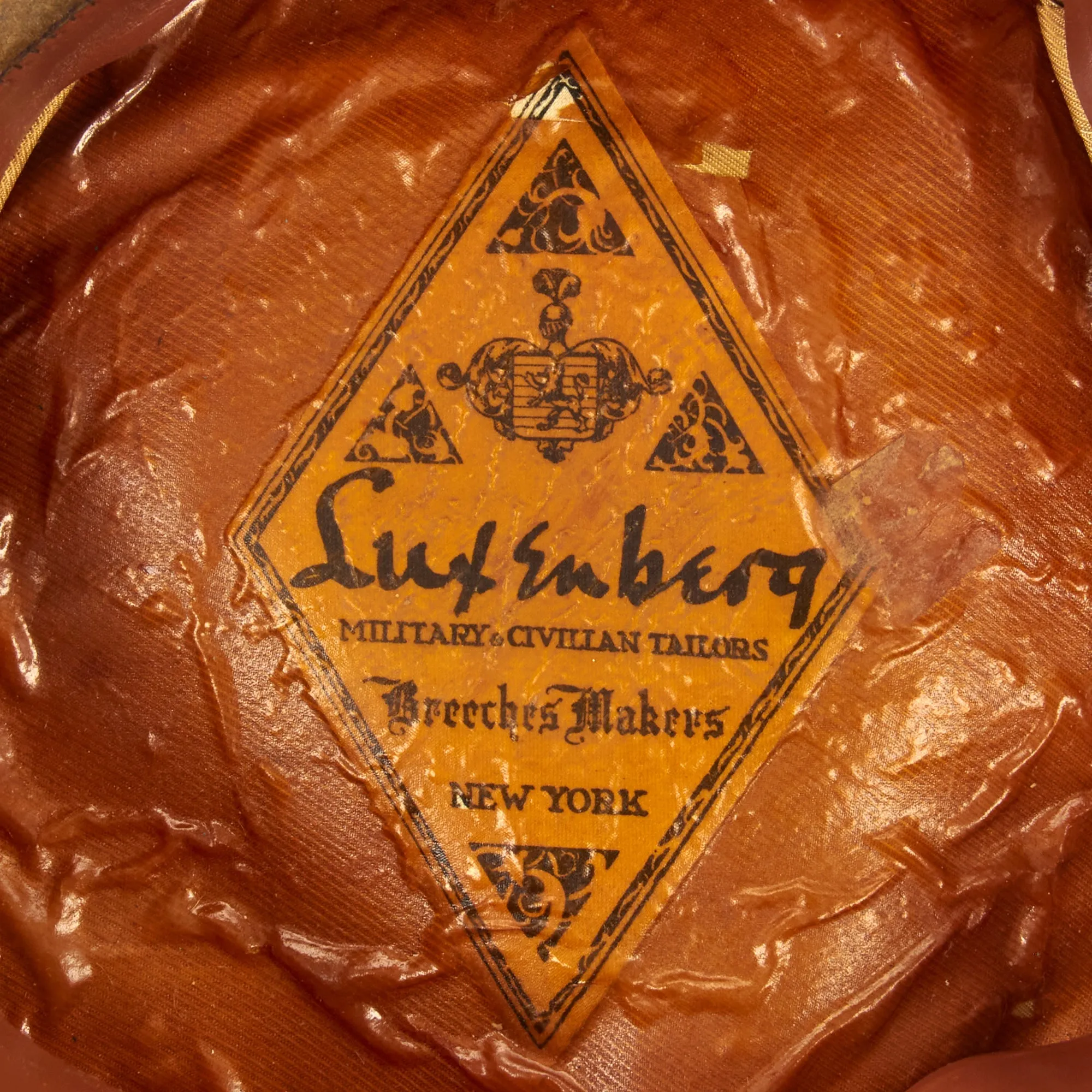 Original U.S. WWII Named US Army Officer’s Winter Service Crusher Cap by Luxenberg Of New York - Major Seller, 401st Bombardment Squadron, 91st Bomb Group, 8th Air Force
