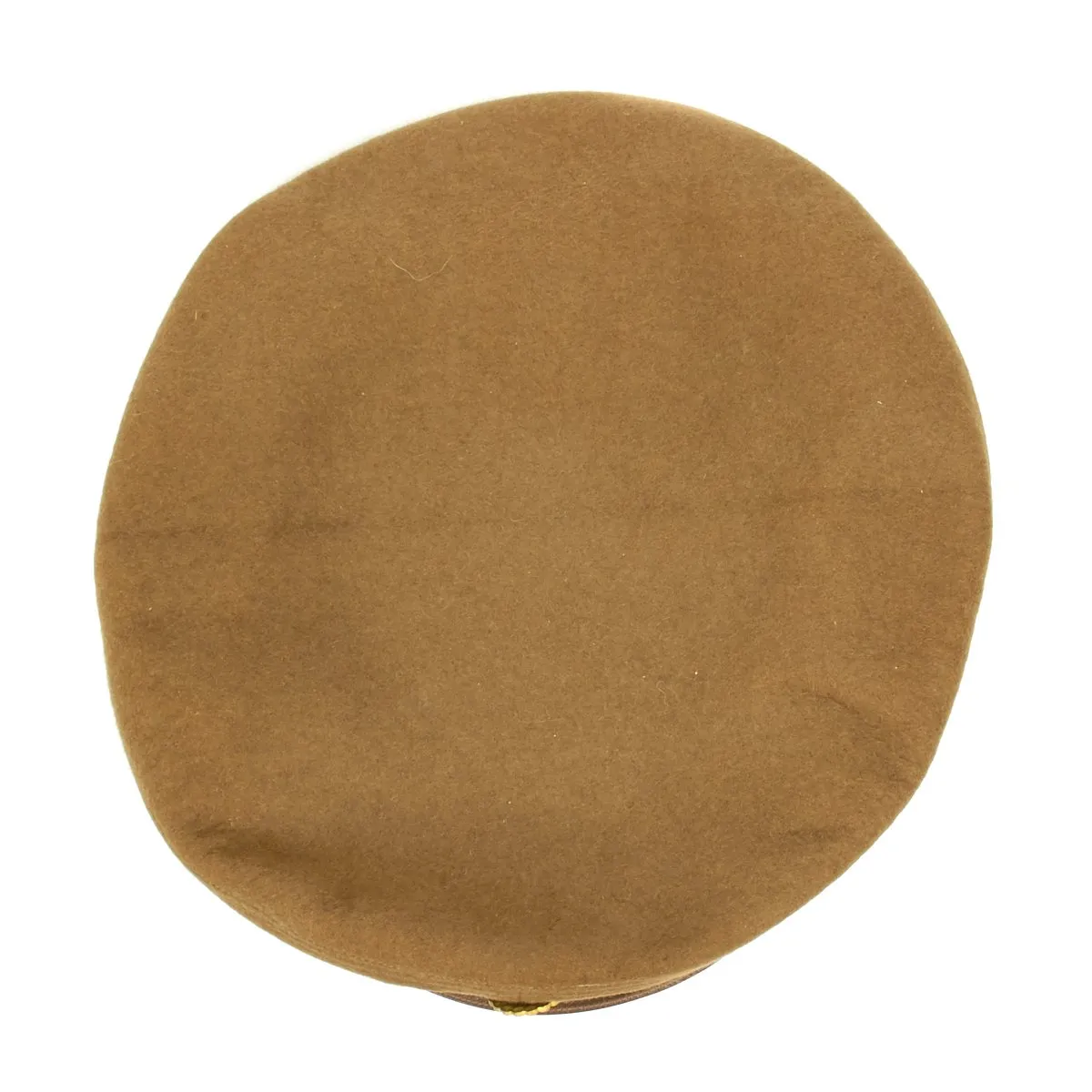 Original U.S. WWII USAAF Named Officer Crush Cap by Miltar - Genuine Fur Felt