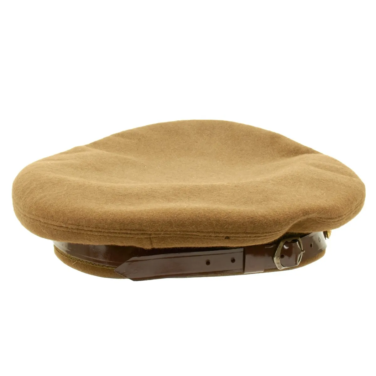 Original U.S. WWII USAAF Named Officer Crush Cap by Miltar - Genuine Fur Felt