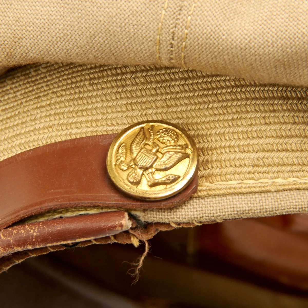 Original U.S. WWII USAAF Named Officer Crush Cap