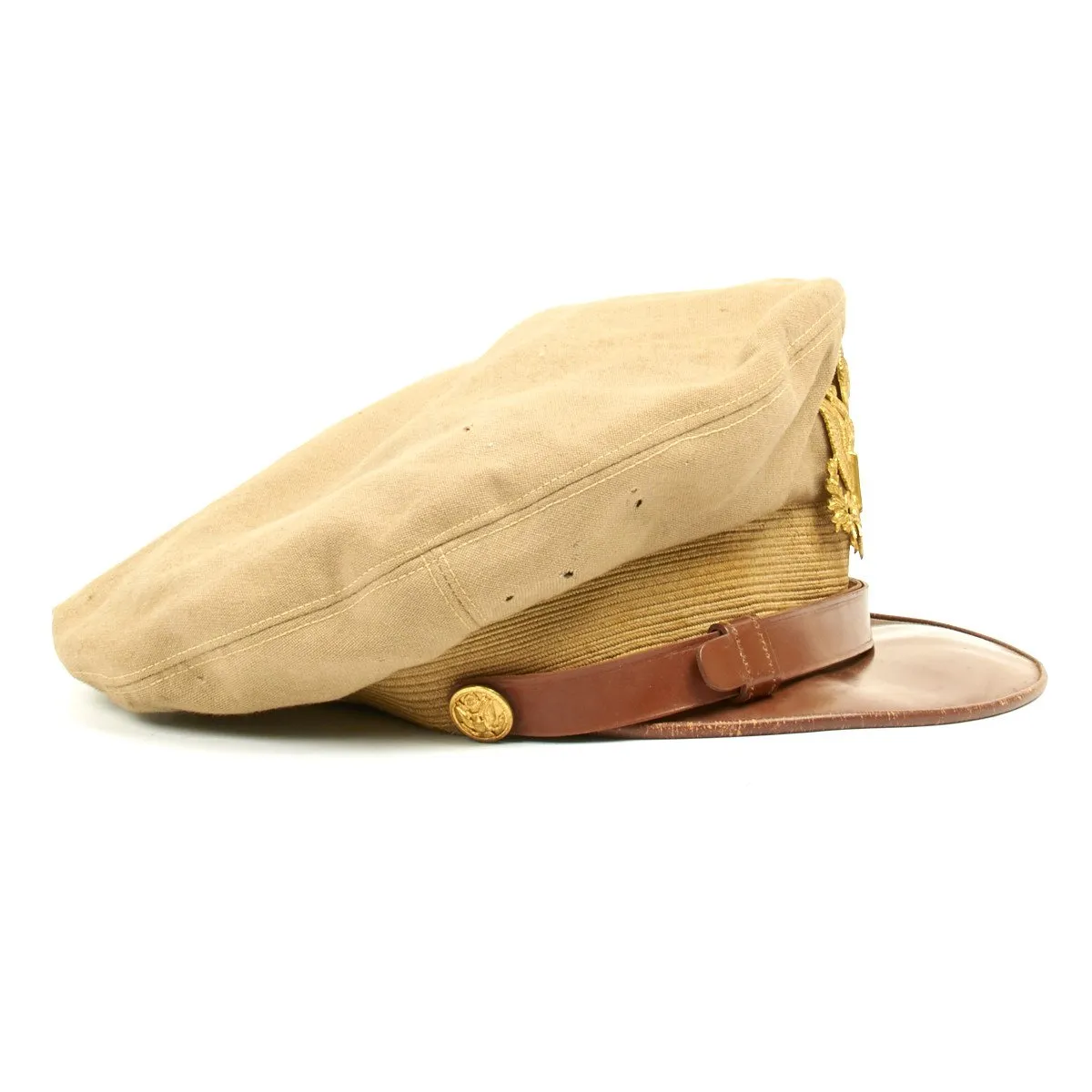 Original U.S. WWII USAAF Named Officer Crush Cap