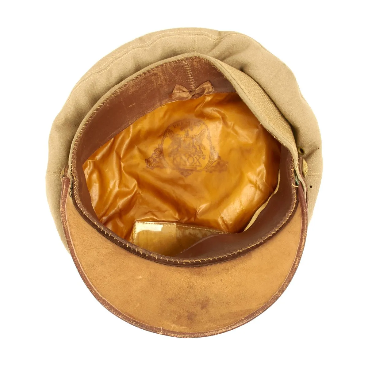 Original U.S. WWII USAAF Named Officer Crush Cap