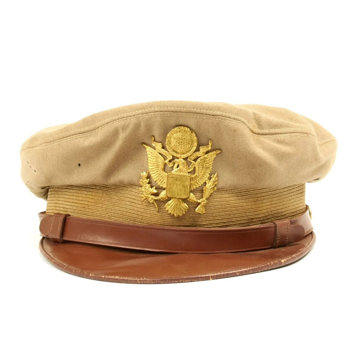 Original U.S. WWII USAAF Named Officer Crush Cap