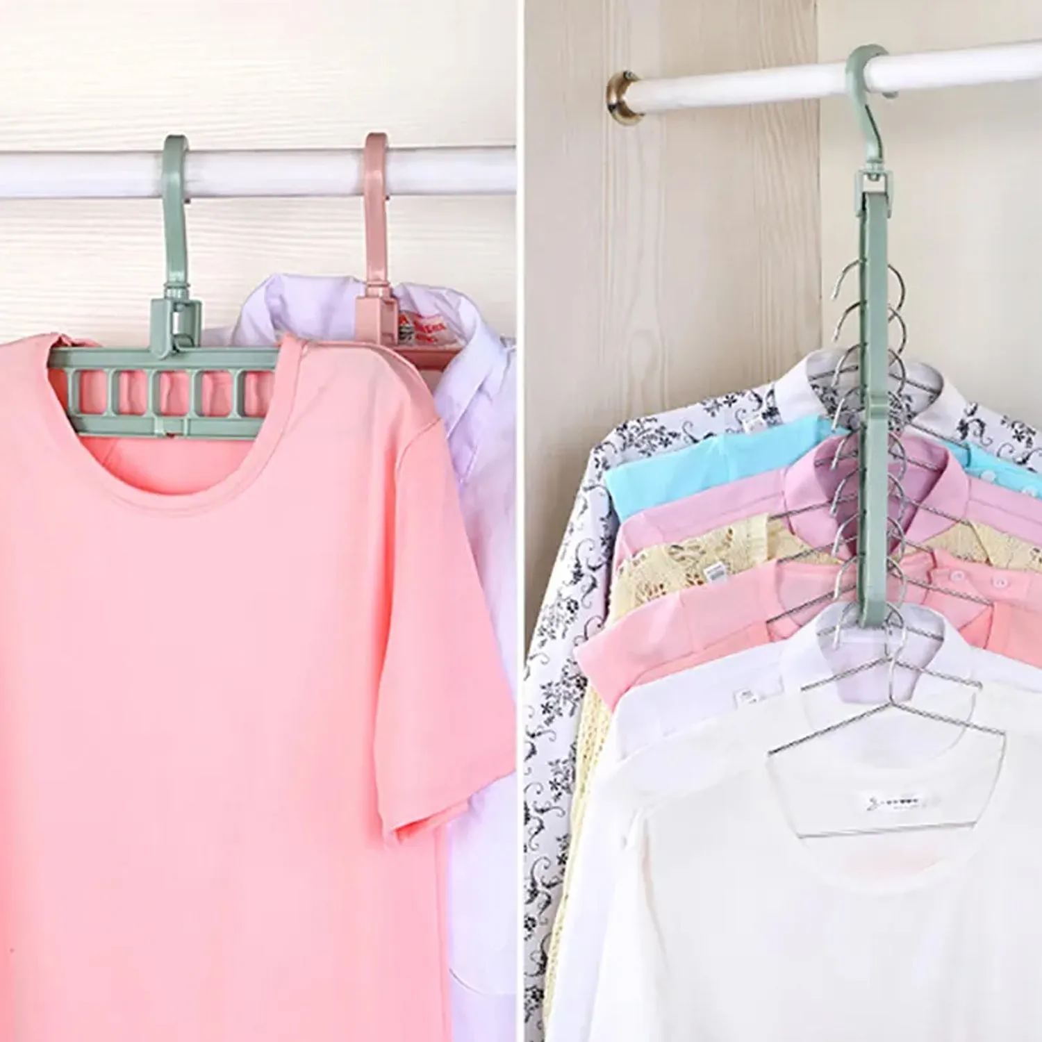 Plastic Hanger Hook for Indoor Wardrobe & Clothes Storage