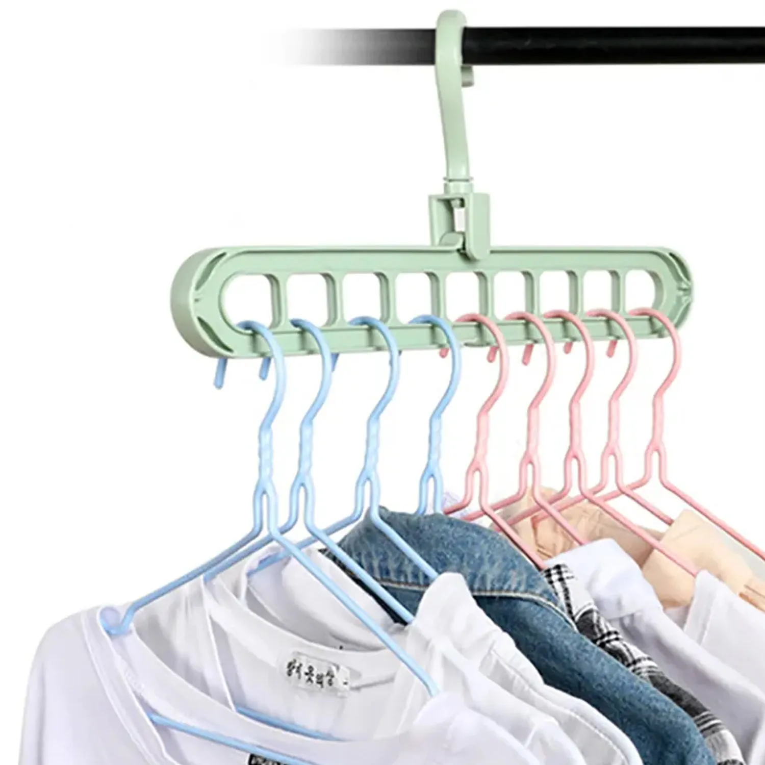 Plastic Hanger Hook for Indoor Wardrobe & Clothes Storage