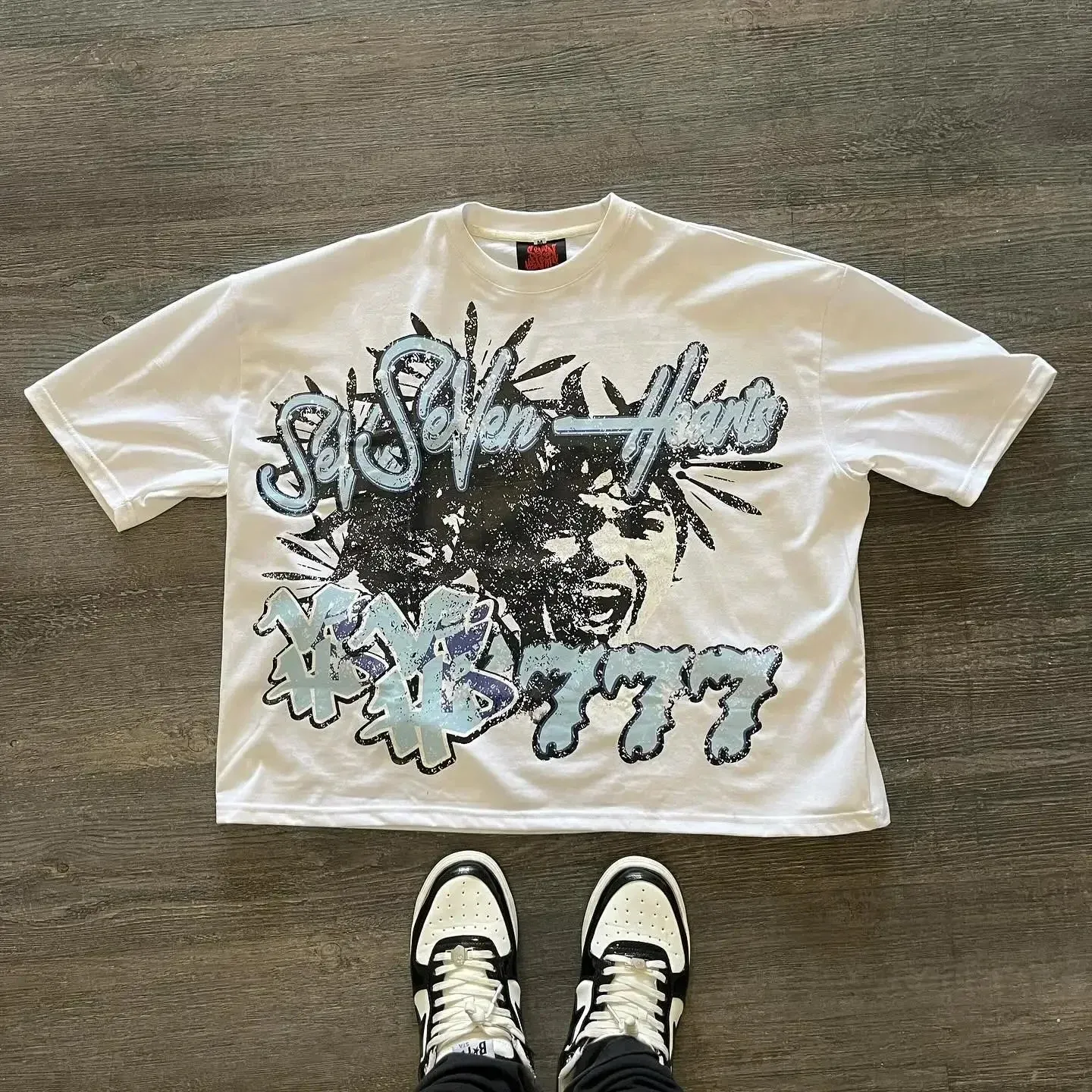 Riolio Retro Big Bulletproof Vest Graphic T Shirts Print Oversized Gothic Streetwear Harajuku Couples Graphic Y2k Tops Goth Men Clothes