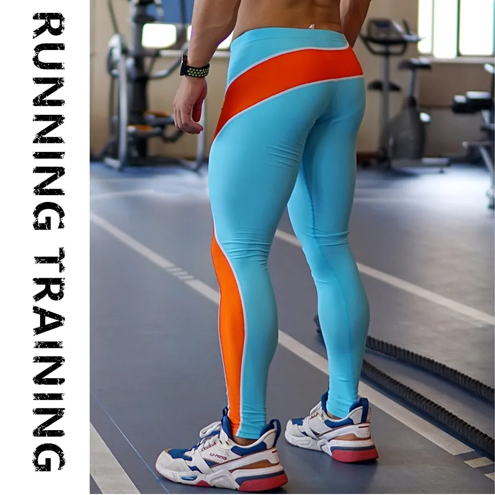Running Tights Men Sports Tight Trousers Workout Joggers Base Layer Active Cool Dry Leggings Gym Tights