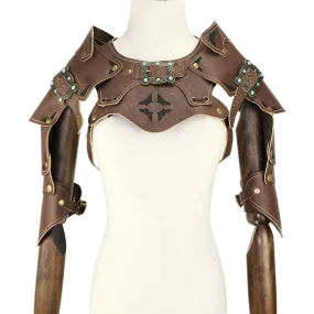 Steampunk Retro Clothes Medieval Costume Shawl Vintage Shoulder Armor Cosplay