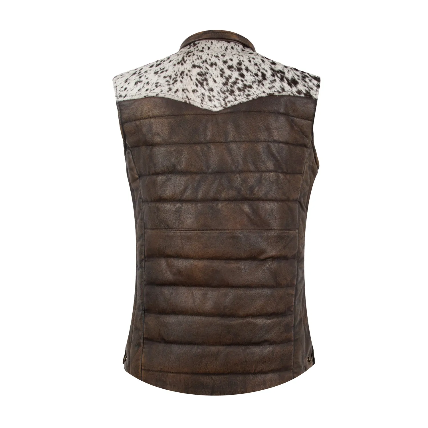 STS Ranchwear Womens Adalyn Tobacco Brown Leather Leather Vest