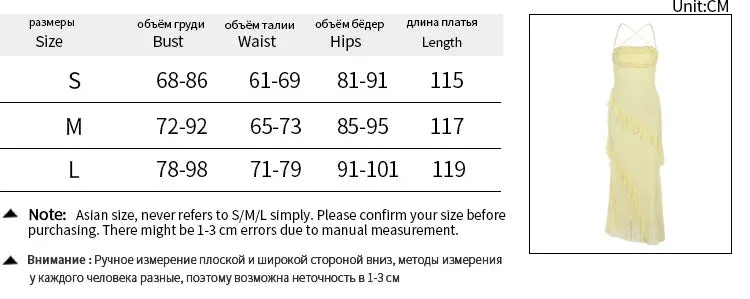 TAVIMART  -  Irregular Ruffle Edge Spliced Camisole Dress Slim Fit Folds Pocket Collar Sleeveless Sexy Backless Wrapped Hip Vestido
