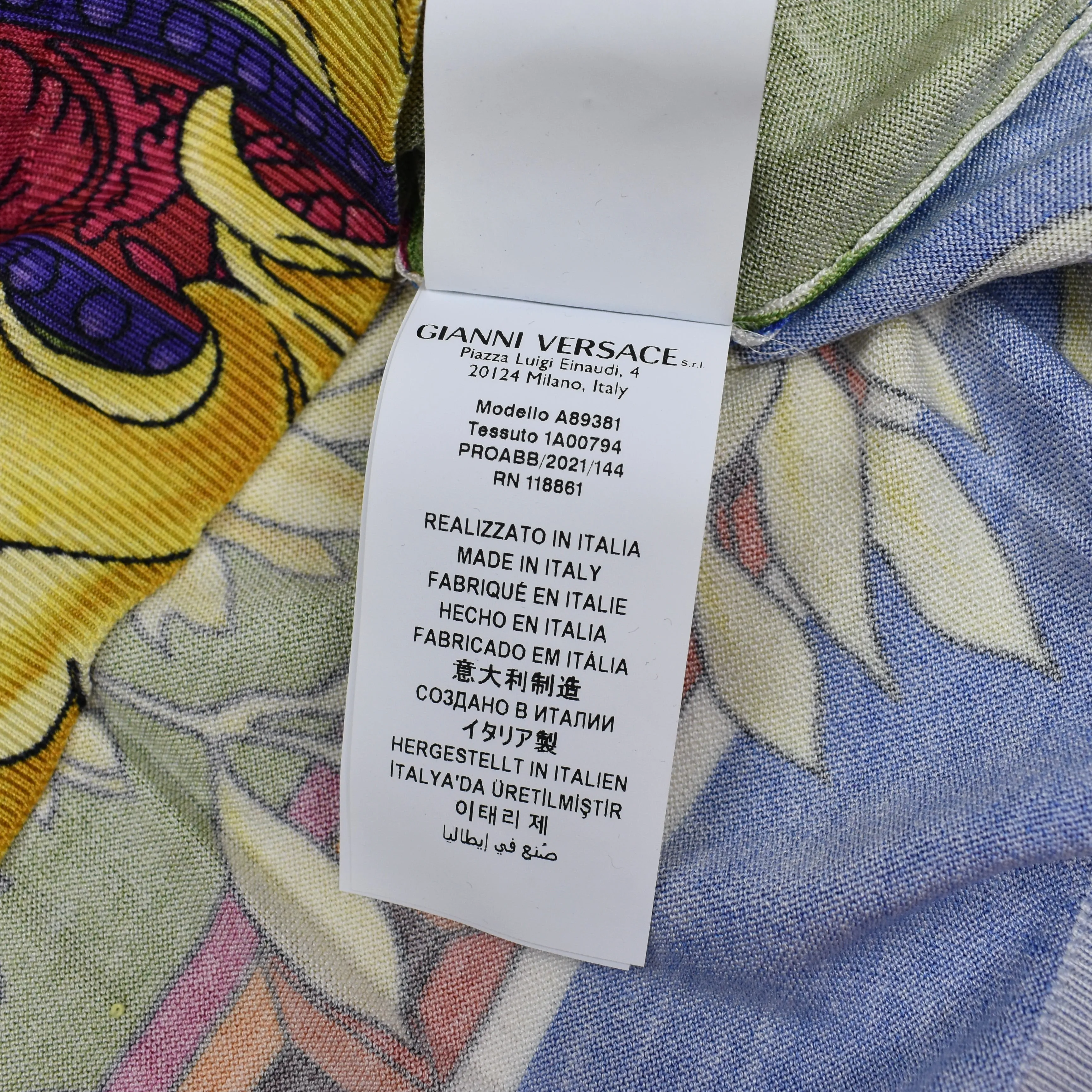 Versace - Barocco Renaissance Print 100% Silk Sweater