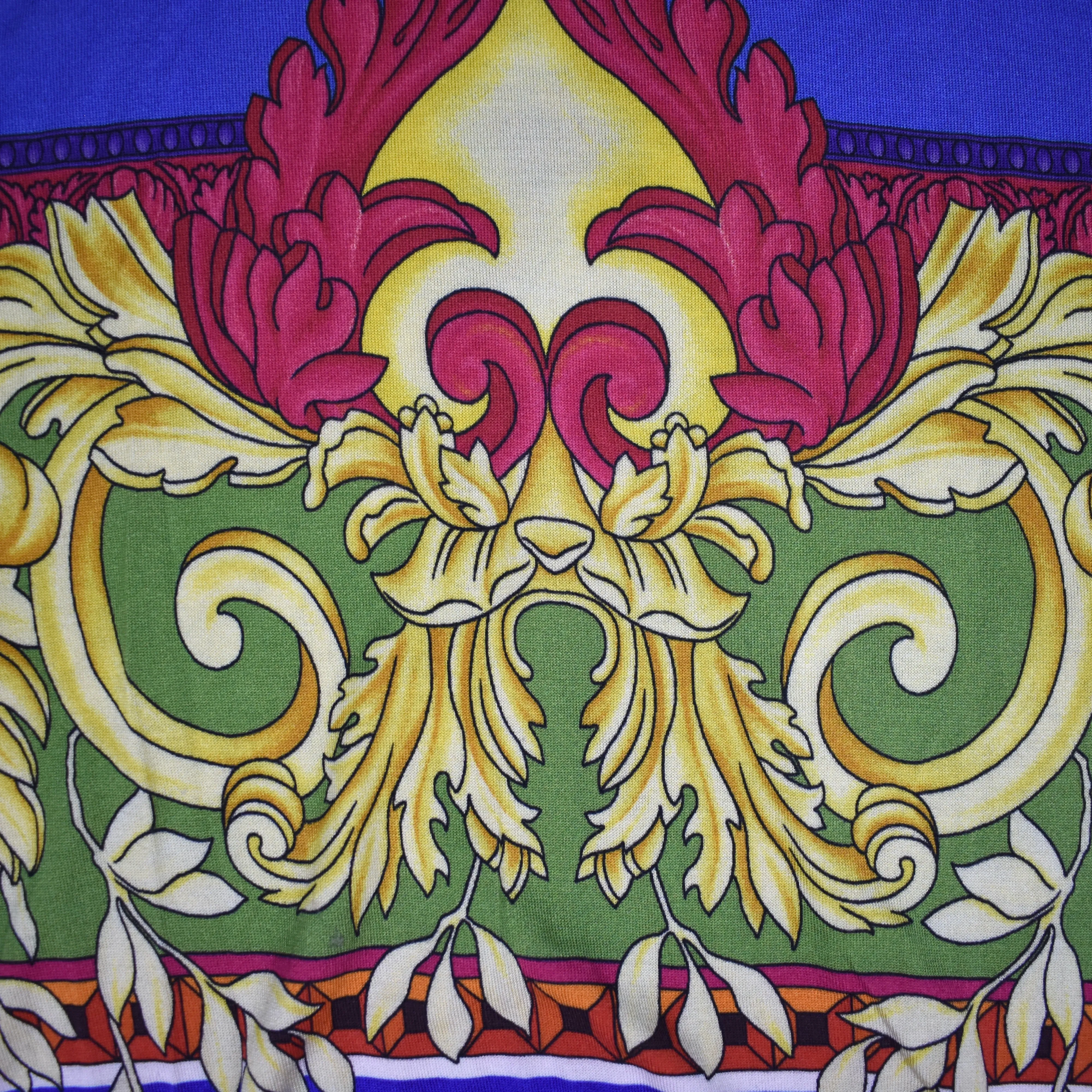 Versace - Barocco Renaissance Print 100% Silk Sweater