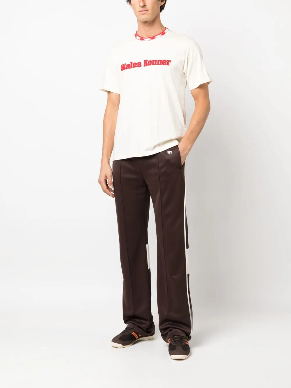 WALES BONNER Trousers Brown